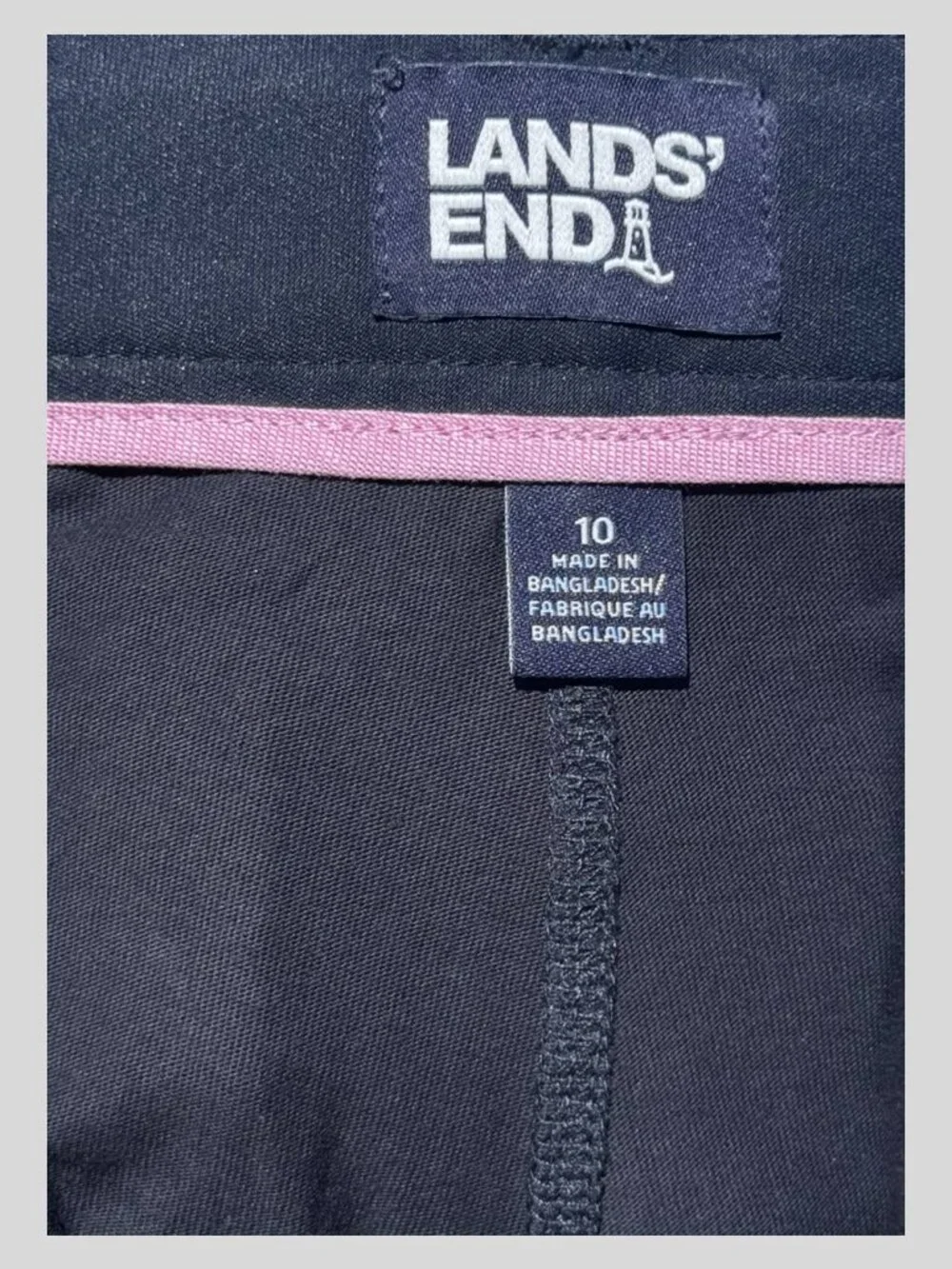 Lands' End School Uniform - Girls Classic Navy Chino Skort - Size 10